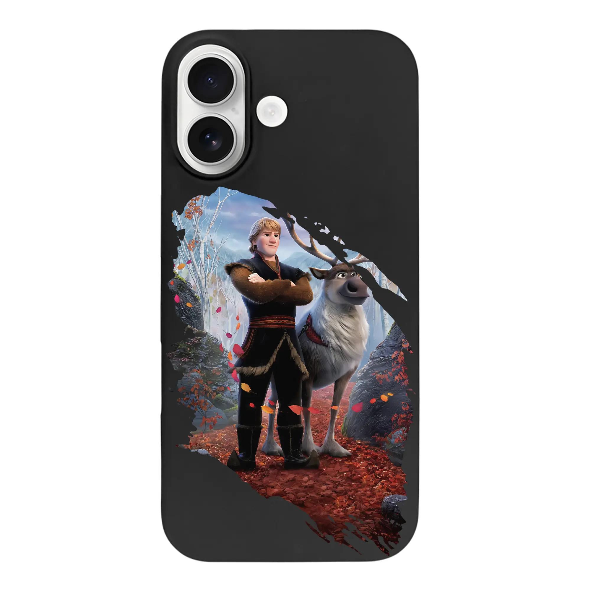 アナと雪の女王(Frozen) グッズ クリストフ(Kristoff) - iPhone 17 シリーズ シリコンケース 薄型 耐衝撃 指紋防止 ソフトタッチカバー 精密フィット 傷防止 保護ケース iPhone 17/17 Air/17 Pro/17 Pro Max 対応